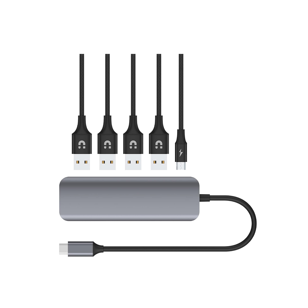 موزع Unitek H1107A uHUB P5+ مزود بـ 4 منافذ USB-C موزع Unitek H1107A uHUB P5+ مزود بـ 4 منافذ USB-C
